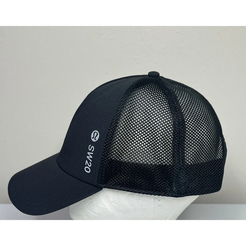 Lululemon SW20 Hat Cap Snap Back Mens Unisex Adjustable OS Black Running Active